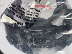 Acerpal Updated Vented Full Brim Hard Hat in Light Grey Carbon Fiber Gloss New