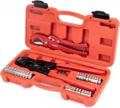 PEX Clamp Tool Kit 3 8-1 w Rings & Tubing Cutter – All-in-one Crimping Set