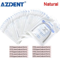 5Pack AZDENT Dental Orthodontic Super Elastic Niti Round Arch Wires Nature Form