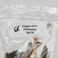 5x Sargent 6273 Key Blanks CN Keyway Nickel Silver 6 Pin NOS
