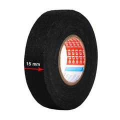 tesa 51608 15mm-50FT Adhesive Wiring Cloth Tape Isoband 2 Piece – Black