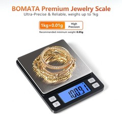 0.01g High Precision Jewelry Scale, 1000g Digital Gram Scale with Hold, Tare …