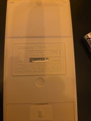 Canon TP-8 Pocket Printing Calculator w/ Case, Paper Rolls, Manuals, Battery