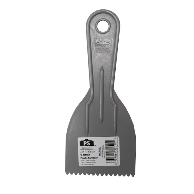 Project Source 1/16-in x 1/16-in x 1/8-in Plastic V-notch Carpet Floor Trowel