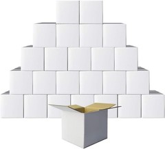 Shipping Boxes 6x6x6 Corrugated Cardboard Boxes Small Mailing Box, 25 Pack