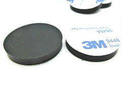 1″ Rubber Stick On Rubber Feet for Sewing Machines Universal 3/16″ Thick