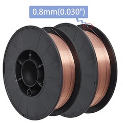 2 Pack ER70S-6 .030″ (0.8mm) Mild Steel MIG Welding Wire 11-lb Roll Wire