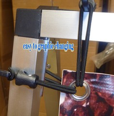 10’x4′ Horizontal Aluminum Outdoor A Frame Banner Double Display Stand Portable