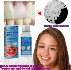 Fake Teeth Repair Kit, Provisional Fake Teeth Kit for Provisional Restoration…