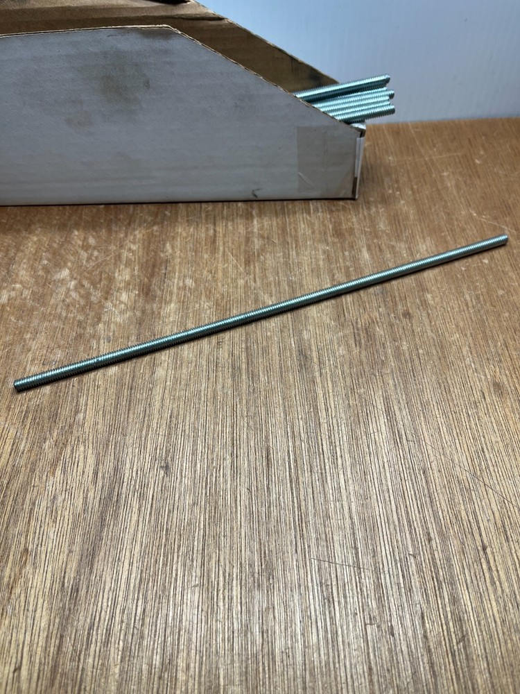 1/4-20 X 12″ LEFT HAND Zinc Plated Steel Fully Threaded Allthread Threaded Rod