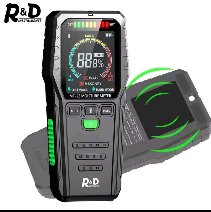 New RDINSCOS Digital Wood Moisture Meter Pinless Type