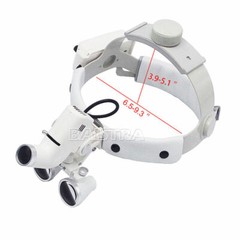 3.5X Dental Medical Surgical Binocular Loupes Headband Magnifier LED Headlight