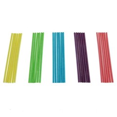 100 PCS 4 inch Colored Lollipop Sticks 10×3.5mm Paper Sticks 5 Assorted Colors
