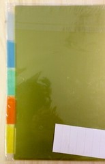 Wilson Jones Poly Insertable Dividers, 5-Tab Set, Multicolor Tabs (W54319)