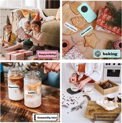 D30 Label Maker Machine, Portable Bluetooth Mini Label Printer, Handheld Thermal