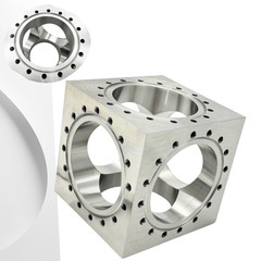 M8 Conflat Vacuum Flange 304 Stainless Steel for Vacuum Pipe & Pump Connections