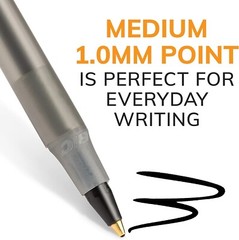 BIC Round Stic Xtra Life Black Ballpoint Pens, Medium Point (1.0mm), 10-Count !!