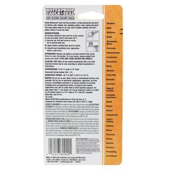Gorilla Waterproof Caulk & Seal100% Silicone Sealant, 2.8oz Squeeze Tube, Clear