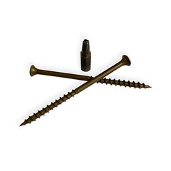 #8 x 3″ Deck Screws | Square Drive | Bugle Head | Brown Ruspert | 2000pcs