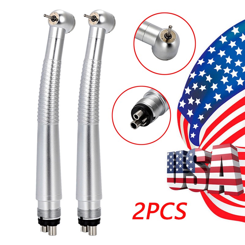 2Packs PANA MAX Style Dental High Speed Handpiece Push Button 4 Hole