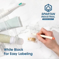 Spartan Industrial – 2″ X 3″ Plastic Zip Bags With Writable White Block (1000…