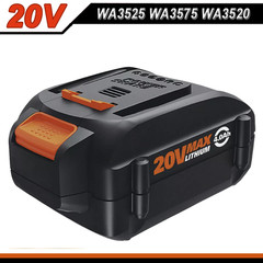 4.0AH For WA3520 20V Max LITHIUM Rechargeable Battery WA3525 WA3575 For WORX