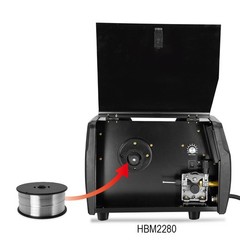 HITBOX ER5356 0.04 inch/1mm 0.5KG/1.1lb Aluminum Welding Wire For Gas MIG Welder