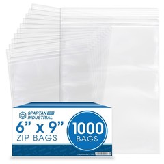 Brand New Item 6″X9″ 1000 Count Clear Poly Bags with Zipper