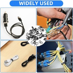 100 PCS Silicone Rubber Bands, 0.5 Inch Small Black Elastic