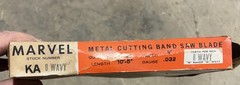 Marvel Metal Cutting Band Saw Blade KA 8 Wavy 10’5” X 3/4” Width X .032 Gauge
