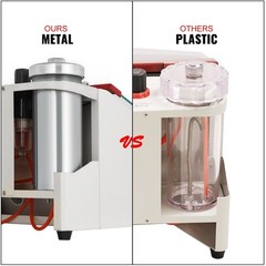 Compact Twin Pen Sandblaster 2 Tank Style Modern Metal Structure LED Integrated