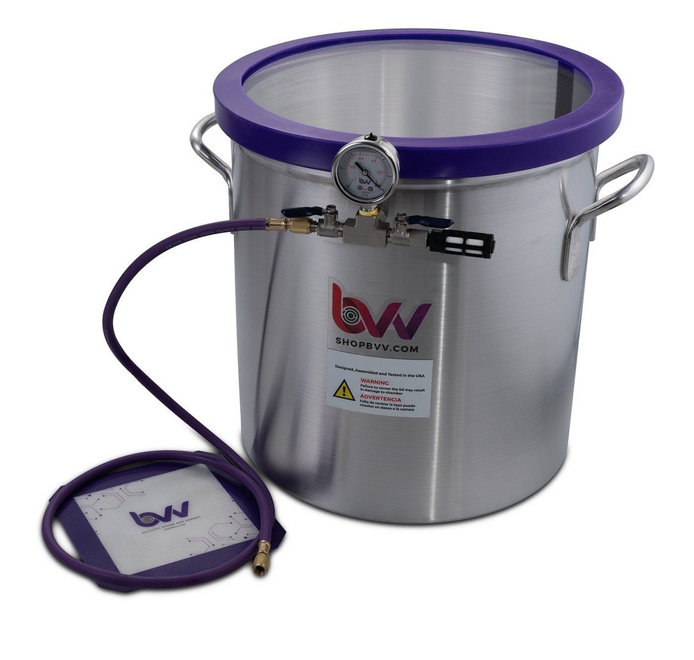 BVV 10 Gallon Aluminum Side Mount Vacuum Chamber