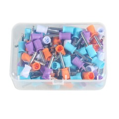 100*Dental Rubber Prophy Tooth Polish Polishing Cups Latch type brush Mixed OR