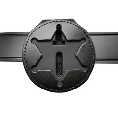 Perfect Fit 6 Point Star Belt Badge Clip Badge Holder Sheriff B812 Neck Chain