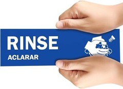Wash Rinse Sanitize Sink Labels – 10 Pack, 2.75″x9″ – Hand Wash Only Sign – Idea