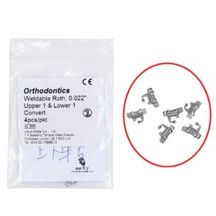 10X Dental Orthodontic Buccal tube Convert Weldable Roth 0.022″ U1 L1 4pcs/pkt