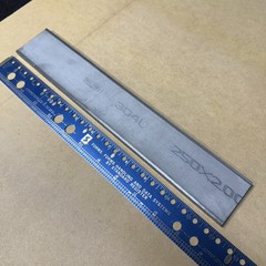 1/4″ x 2″ 304L Stainless Steel Flat Bar – 12” Long .250×2.00 High Quality 304 L