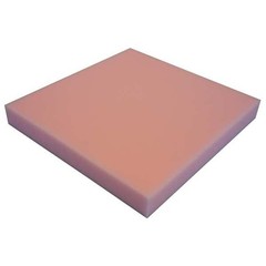 Foam Sheet, Water-Resistant Closed Cell, 24 In W, 36 In L, 1 In Thick, Pink,