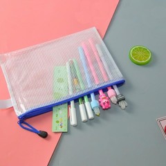 15 pcs Mesh Document Pouch, Letter A4,A5,A6, Red, Blue, Yellow, Green, White