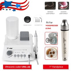 VRN Dental Ultrasonic Scaler &LED Detachable Handpiece /Scaling Perio Endo Tips