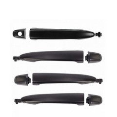 4x Exterior Door Handles Front Rear for 05-15 Toyota Tacoma Black Paint to Match