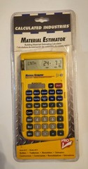 Calculated Industries Building Material Estimator Yellow Dual Solar Powered New
