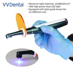 Dental Wireless LED Curing Light 1 Sec Resin Cure Lamp 2 Modes 2500mw High Power