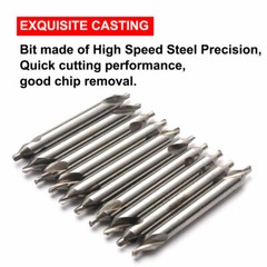 10x Center Drill Countersink 60° High Speed Angle Bit Tip Set Drilling Tool 3mm