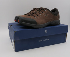 Rockport Men’s Chranson Walking Shoes 12 Wide Dark Brown/Black NEW
