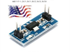 AMS1117 1.2V/1.5V/1.8V/2.5V/3.3V/5V 800mA Output DC Input Step Down Power Supply