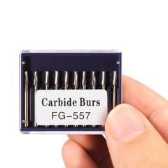 100 FG 557 Carbide Dental Burs High Speed Handpiece Friction Grip Drill Bits