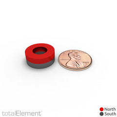 5/8 x 5/16 x 1/4 Inch Strong Neodymium Rare Earth Ring Magnets N35 (12 Pack)