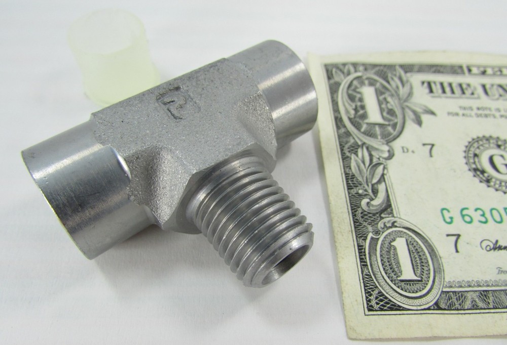 Parker 1/4″ NPT/NPTF Male x Female Branch Tees Hydraulic 5000 PSI Pipe Threads