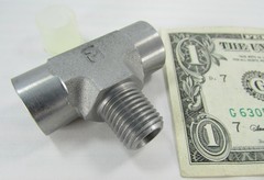 Parker 1/4″ NPT/NPTF Male x Female Branch Tees Hydraulic 5000 PSI Pipe Threads